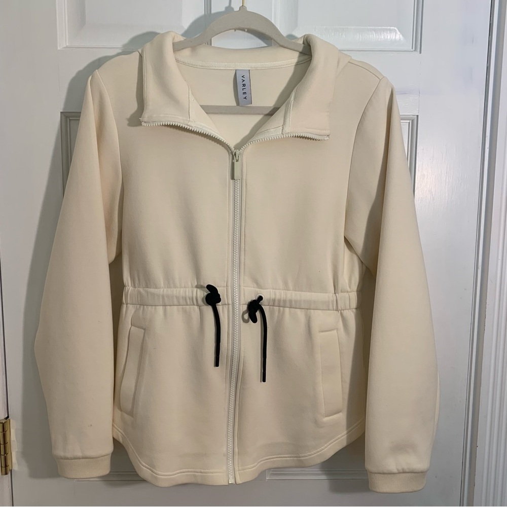 Cream Zip-Up Jacket